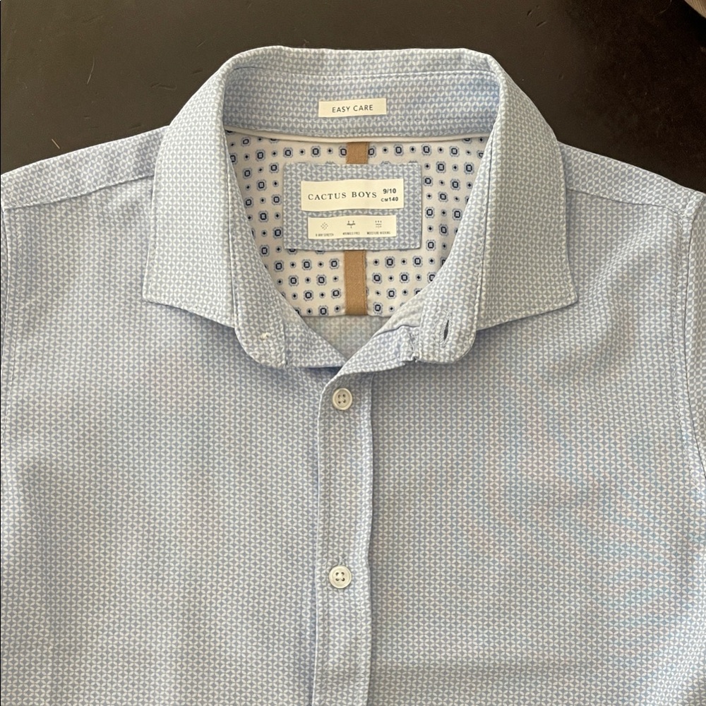 Zachary Prell Light Blue Micro-Pattern Button-Down Shirt